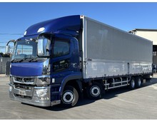 【近日入庫予定】 17スーパーグレート 4軸2デフ フルハーフ製アルミウイング 床鉄板 13.1トン積載 リアエアサス