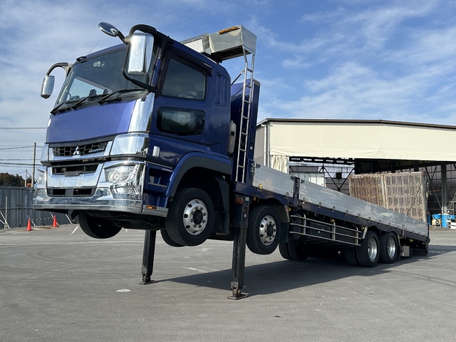 【近日入庫予定】H31年 スーパーグレート 4軸2デフ セルフロードデッキ 平ボディー ハイジャッキ リアエアサス シフトパイロット 