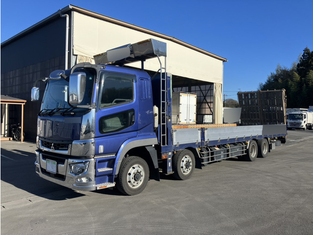 【近日入庫予定】R1年 スーパーグレート 4軸2デフ セルフロードデッキ 平ボディー ハイジャッキ リアエアサス シフトパイロット ウインチ 電動歩み付 アルミホイール