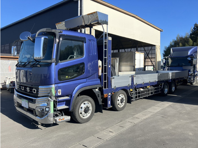 R6年 現行型スーパーグレート 4軸2デフ セルフロードデッキ 平ボディー ハイジャッキ リアエアサス シフトパイロット ウインチ 歩み板付 アルミホイール