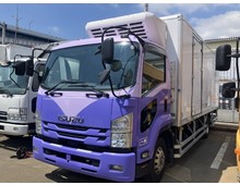 【近日入庫予定】H30年 フォワード 標準幅 冷凍バン デンソー製-32℃設定 キーストン床 左サイド扉 格納パワーゲート 6MT アルミホイール 