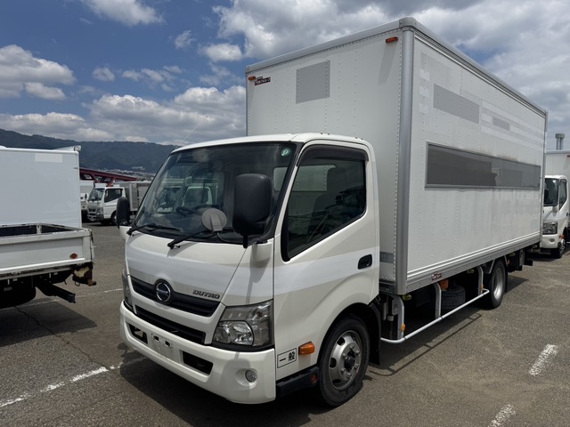 【近日入庫予定】 H29年 かぶせゲート 超超ロング パネルバン ワイド幅 内高230cm リアシャッター扉 床アルミ縞板 6速マニュアル 日野デュトロ