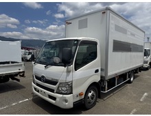 【近日入庫予定】 H29年 かぶせゲート 超超ロング パネルバン ワイド幅 内高230cm リアシャッター扉 床アルミ縞板 6速マニュアル 日野デュトロ