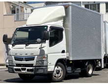 R1年垂直ゲート付！ 10尺ショート アルミバン 内高201㎝ 床鉄板 キタムラ製 積載2,950kg 三菱ふそう キャンター