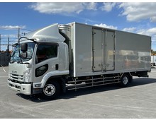【リビルトミッション交換作業予定】【近日入庫予定】 R2年 新免許対応（11ｔ未満） 増トン車 冷凍バン 6900ワイド ジョルダー4列 床アルミ縞板 サイド観音 リアエアサス 6速マニュアル いすゞフォワード アルミホイール