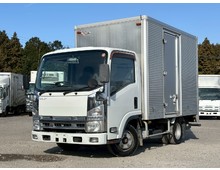 5トン未満 車検付き 標準キャブ ショート 左サイド扉 アルミバンマニュアル5速 いすゞエルフ 積載2トン