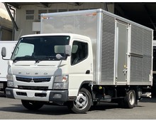  H30年 格納パワーゲート ワイド幅ロング キャンター アルミバン 左サイド扉 5MT 令和8年7月迄車検付