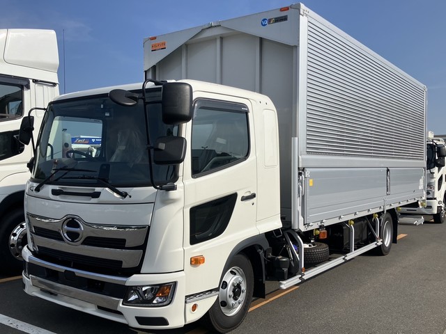 【近日入庫予定】 【未使用車】 R6年 格納パワーゲート付き アルミウイング 6200ワイド リアエアサス 6速マニュアル 日野レンジャー 車検付き