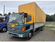 【近日入庫予定】実走行５万キロ 標準キャブ 幌付き 平ボデー 荷台長6.6ｍ リーフサス 日野レンジャー 積載3.75トン