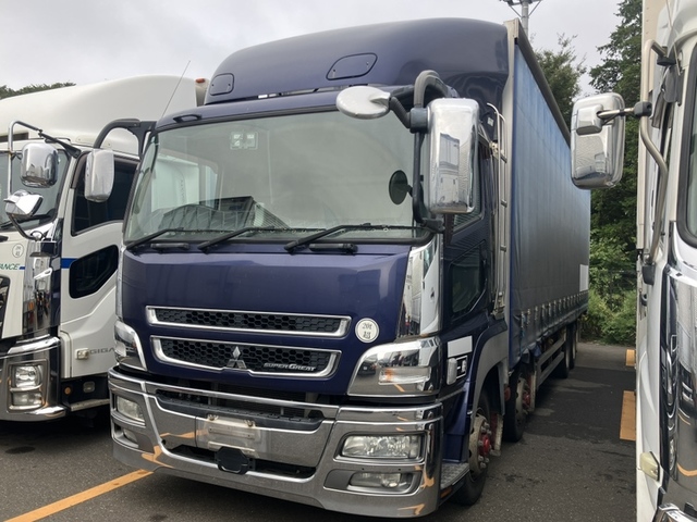 【近日入庫予定】 H27年 スーパーグレート 4軸低床 幌バン リアエアサス 内高272㎝ シャーシ取りにお勧め