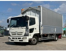 車検付 日野レンジャー アルミウィング セミワイドボデー リーフサス マニュアル6速 積載3.1トン