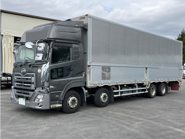 【先行案内】【近日入庫予定】R4年 クオン 4軸2デフ アルミウイング ハイルーフ リアエアサス エスコット 内高265㎝