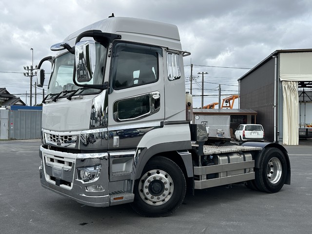 【近日入庫予定】 R2年 460高馬力 トラクターヘッド 第5輪荷重11.5ｔ ハイルーフ リアエアサス ふそうスーパーグレート 車検付き アルミホイール