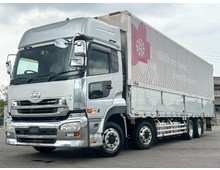 車検付き 融雪仕様 4軸低床 フルハーフ製ボデー アルミウィング UDクオン リアエアサス オートマ 積載13.1トン