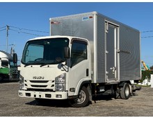 【新免許】車検付 5トン未満 格納ゲート付 いすゞエルフ アルミバン サイド扉 マニュアル5速 積載1650㎏