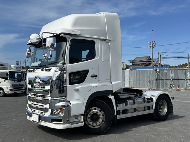 H31年 450高馬力 トラクターヘッド ハイルーフ 第5輪荷重11.5ｔ リアエアサス プロシフト 日野プロフィア アルミホイール