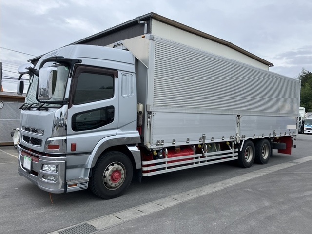 H28年 スーパーグレート 3軸1デフ アルミウイング リアエアサス ハイルーフ 7MT 23.5t車