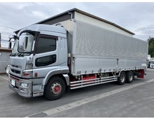 H28年 スーパーグレート 3軸1デフ アルミウイング リアエアサス ハイルーフ 7MT 23.5t車