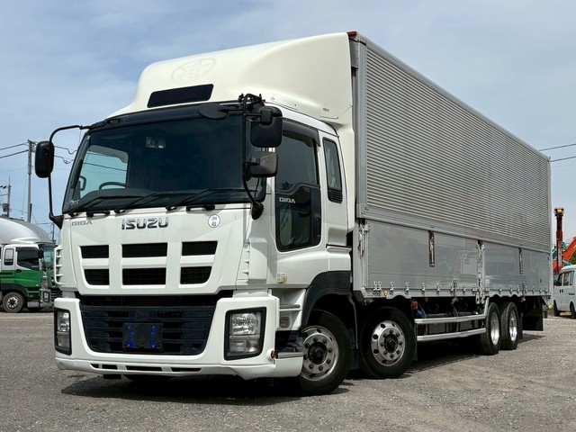 【近日入庫】【先行案内】車検付き マニュアル7速 いすゞギガ 4軸低床 アルミウイング センターローラー 積載13.5トン