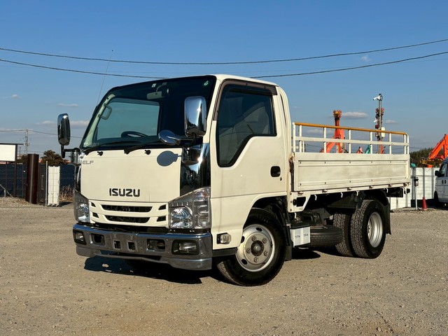 【近日入庫】【先行案内】車検付き 標準キャブ 小型貨物 4ナンバー 10尺ショート 平ボデー 低床 いすゞエルフ マニュアル6速 積載3トン