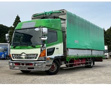 車検付き 幌ウイング 荷台長7.5ｍ ワイドキャブ ハイルーフ 直列６気筒エンジン ターボ240馬力 積載1.85トン