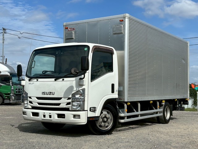 【近日入庫】跳上ゲート いすゞエルフ ワイドキャブロングボデー マニュアル6速 最大積載量3.5トン