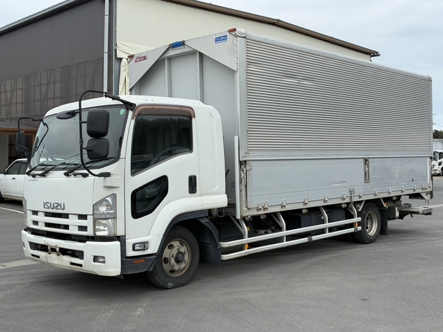  H26年 格納パワーゲート付き アルミウイング 6200ワイド 板バネ いすゞフォワード 6速マニュアル 車検付き