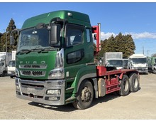 2デフ ターボ520馬力 6M70国産エンジン ハイキャブ ハイルーフ 第五輪17.5トン 