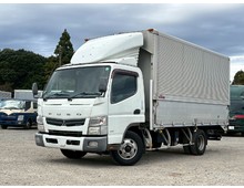 【リビルトエンジン交換済み】ワイドキャブ ロングボデー アルミウイング マニュアル5速 三菱キャンター 積載2.95トン