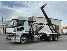 R5年 スーパーグレート 極東製フックロール 3軸2デフ ハイルーフ 7MT アルミホイール 車検付