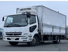 車検付き ワイドキャブ ベットレス 冷凍ウィング 三菱ファイター 積載2.1トン