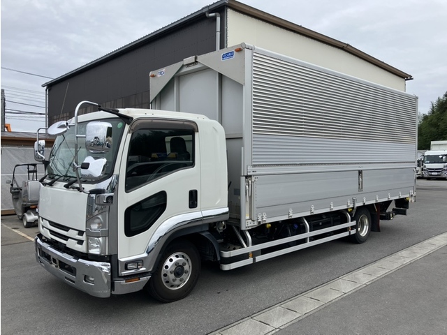 【近日入庫予定】 R2年 跳上パワーゲート付き アルミウイング 6200ワイド リアエアサス スムーサー いすゞフォワード