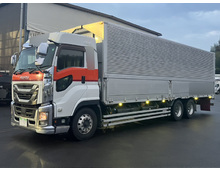 H29年 ギガ ハイルーフ 3軸1デフ ウイング リアエアサス 内高249㎝ 