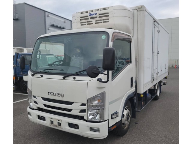 【近日入庫予定】 H30年 エルフ 冷凍バン 東プレ冷凍車 ワイド幅ロング 格納パワーゲート付 左サイド扉付 ミッションスムーサー