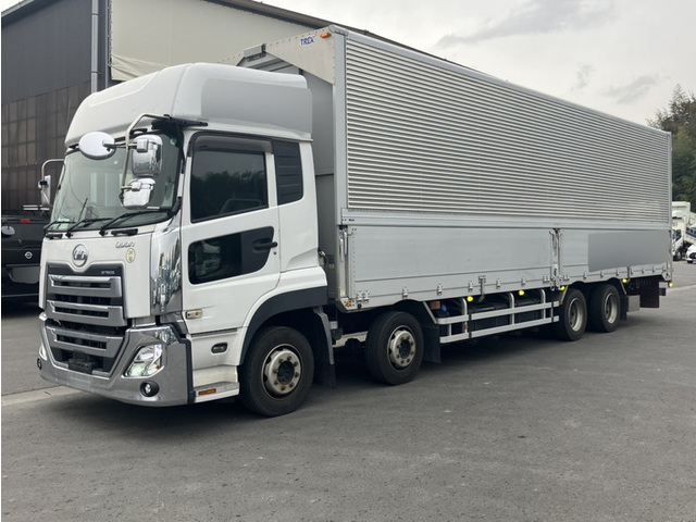 【近日入庫予定】 R3年 4軸アルミウイング ハイルーフ リアエアサス UDクオン