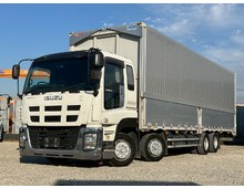 【近日入庫】車検付き いすゞギガ 白キャブ メッキパーツ アルミウイング センサーローラー 積載12.5トン