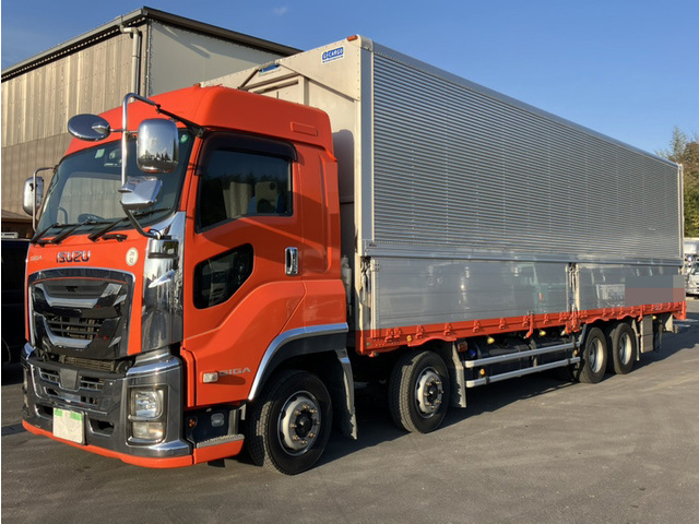 【近日入庫予定】 H29年 ギガ 4軸2デフ アルミウイング ハイルーフ リアエアサス 車検付 内高266㎝