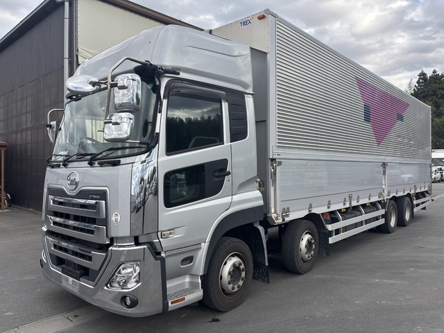 R4年 融雪仕様 4軸アルミウイング ハイルーフ リアエアサス UDクオン 車検付き