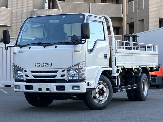 【近日入庫】車検付き 標準キャブ 高床 セミロング 平ボデー マニュアル6速 いすゞエルフ 積載4トン