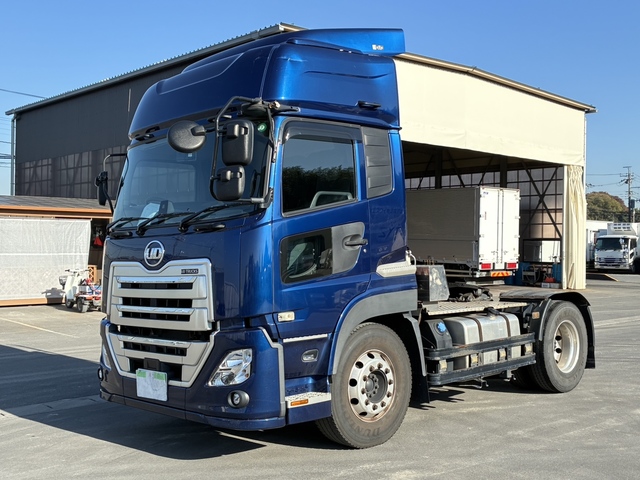 【近日入庫予定】R2年 クオン トラクターヘッド 第五輪荷重11.5t ハイルーフ 460馬力 エスコット リアエアサス 車検付 