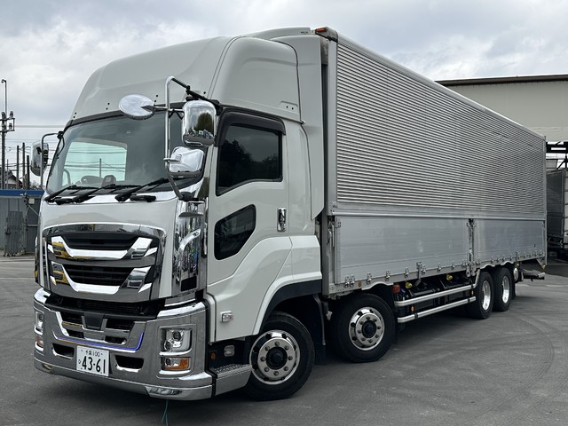 R3年 ギガ 4軸2デフ 低床 アルミウイング ハイルーフ 格納パワーゲート リアエアサス 車検付 アルミホイール