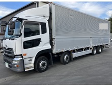 【近日入庫予定】H27年 クオン 4軸2デフ アルミウイング 格納パワーゲート リアエアサス エスコット 床鉄板 車検付