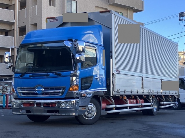 【近日入庫】車検付き 融雪仕様 6気筒エンジン リアエアサス 日野レンジャー ハイルーフ ワイドキャブ 荷台長775㎝ アルミウィング ターボ240馬力 赤シャシ 積載2.15トン