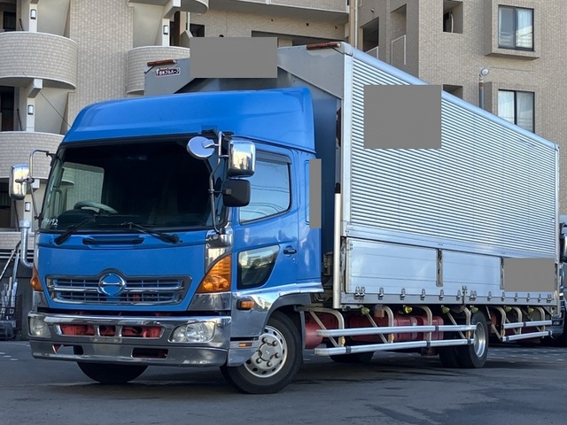 【近日入庫】車検付き 融雪仕様 6気筒エンジン リアエアサス 日野レンジャー ハイルーフ ワイドキャブ 荷台長775㎝ アルミウィング 6気筒エンジン ターボ240馬力 赤シャシ 積載2.15トン