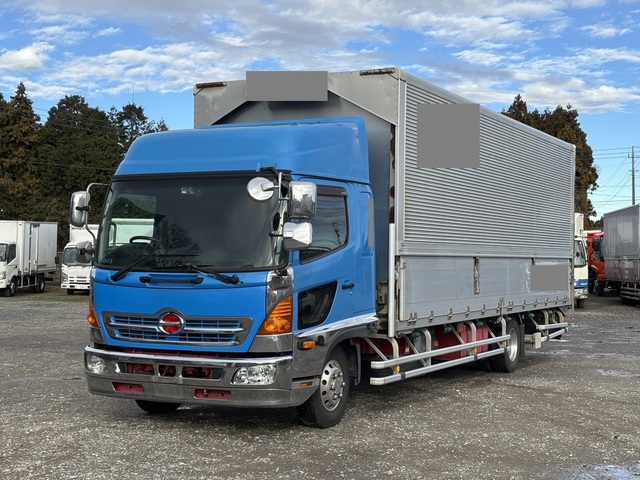 【近日入庫】車検付き 融雪仕様 リアエアサス 日野エアループレンジャー ハイルーフ ワイドキャブ 荷台長720㎝ アルミウィング 5気筒エンジン ターボ240馬力 赤シャシ 積載1.85トン