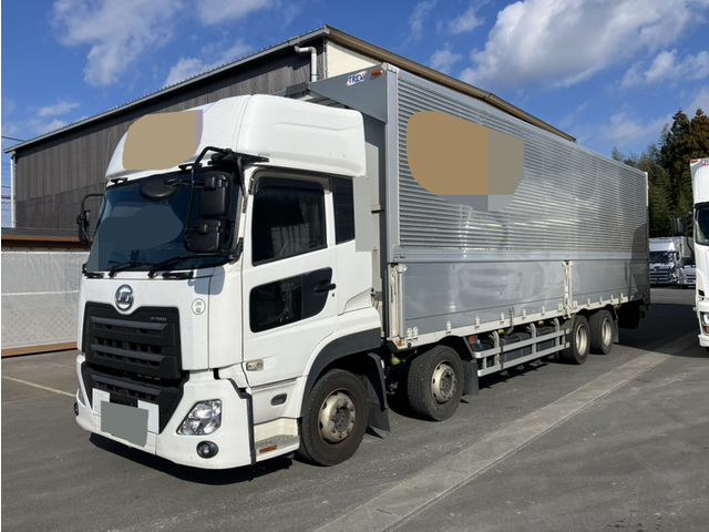 【近日入庫予定】 R2年 クオン アルミウイング ハイルーフ 4軸2デフ リアエアサス エスコット 車検付 