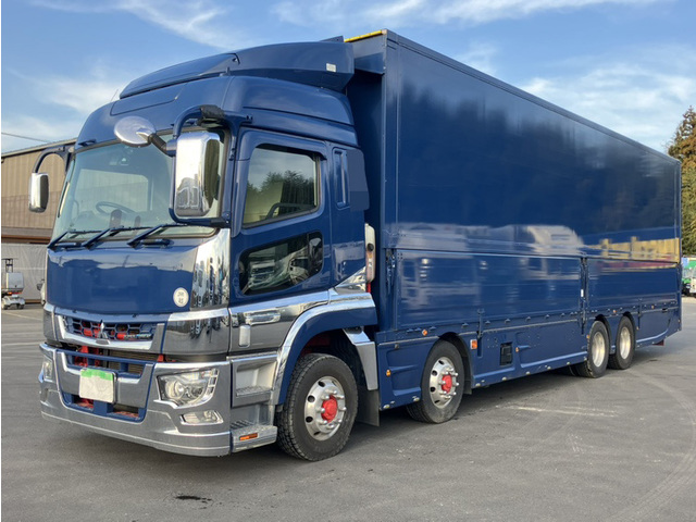 【近日入庫予定】 R3年 4軸パネルウイング エアロ付き ハイルーフ リアエアサス シフトパイロット ふそうスーパーグレート 車検付き アルミホイール