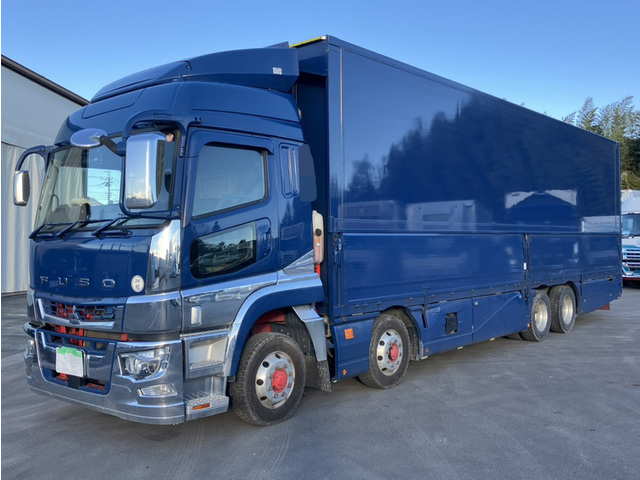 【近日入庫予定】 R3年 4軸パネルウイング エアロ付き ハイルーフ リアエアサス シフトパイロット ふそうスーパーグレート 車検付き アルミホイール