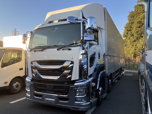 【近日入庫予定】　R1年 格納パワーゲート付き 4軸アルミウイング 内高265cm リアエアサス スムーサー いすゞギガ