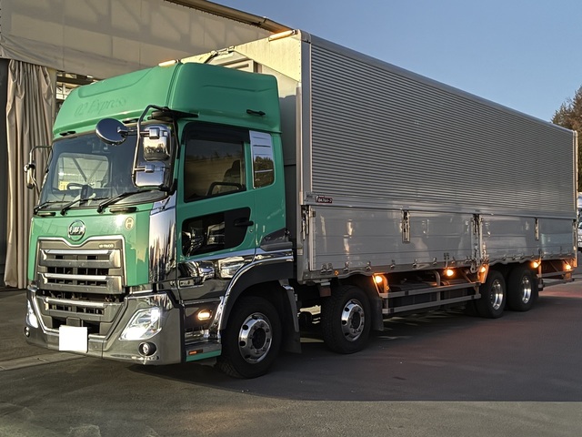 【近日入庫予定】 H30年 融雪仕様 台枠ステン 4軸アルミウイング ハイルーフ リアエアサス エスコット UDクオン アルミホイール